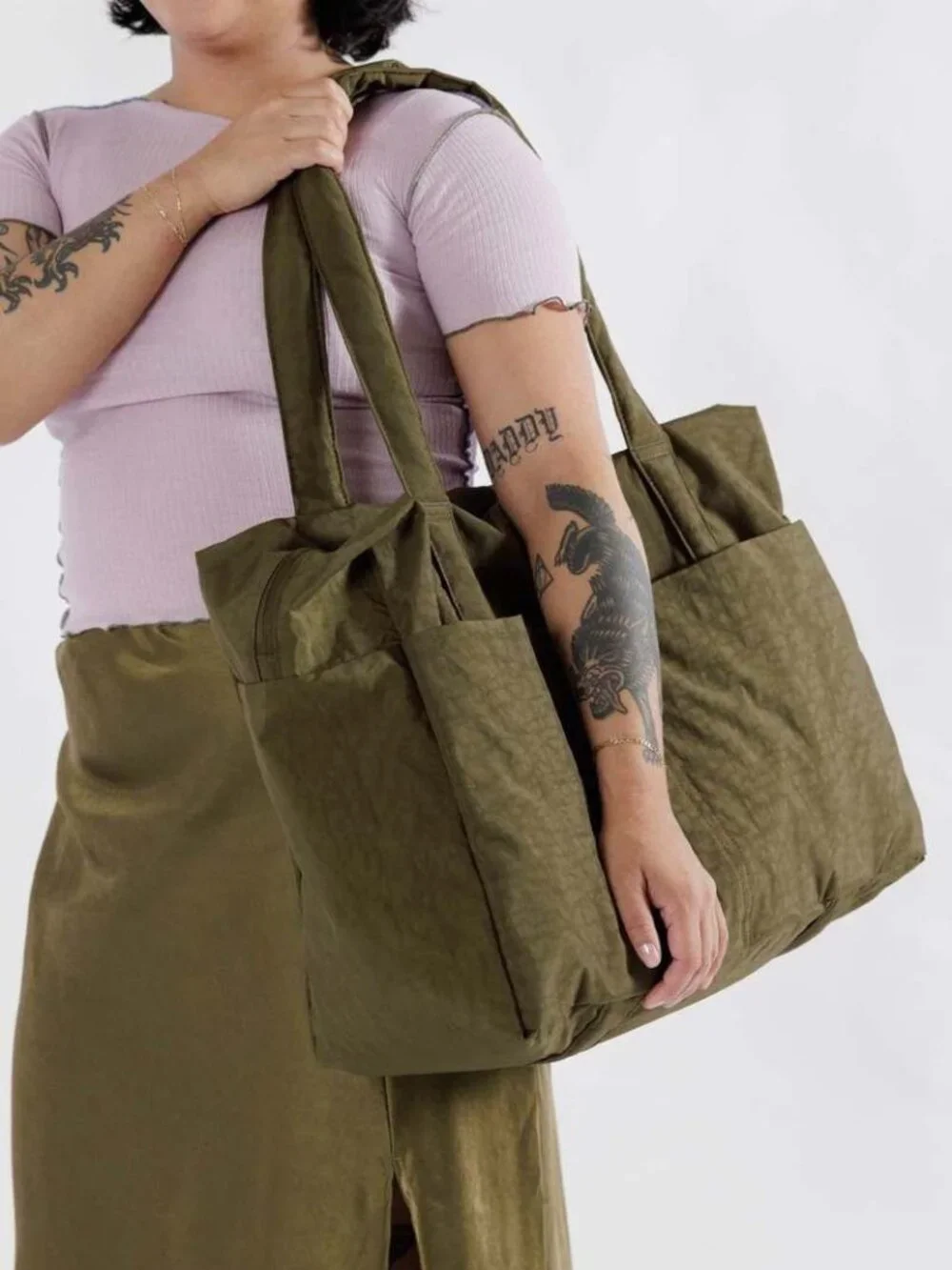 NWT Baggu Cloud Regular Carry-on - Seaweed